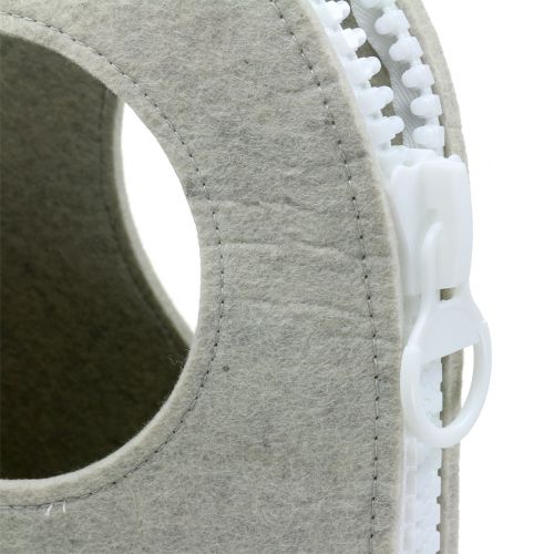 Floristik24 Plstěná taška Šedá V58cm