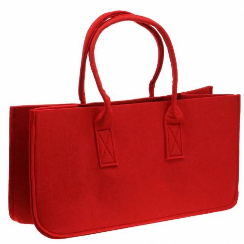 Floristik24 Plstěná taška červená 50×25×25cm