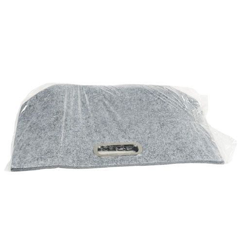 Floristik24 Plstěná taška šedá 48 cm x 30 cm x 20 cm