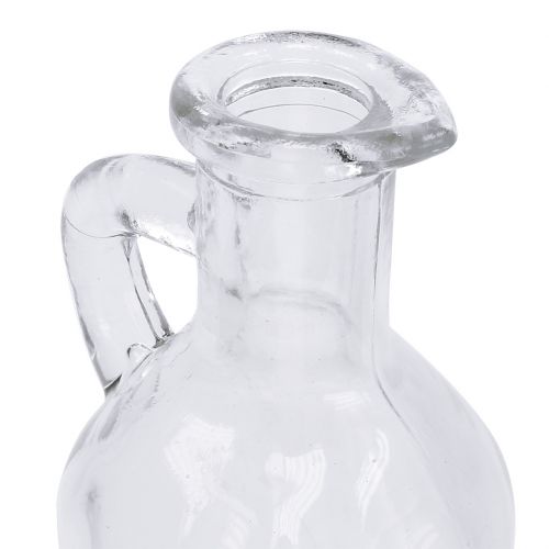 Floristik24 Láhev s uchem čirá Ø5,5cm H11cm 6ks