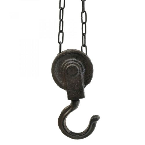 položky Kladka Deco Metal Deco Hnědá Černá Vintage 40cm