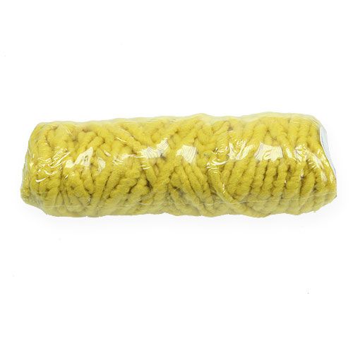 položky Filcový šňůrový fleece Mirabell 25m žlutý