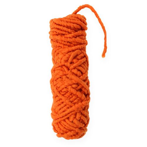 Filcový šňůrový fleece Mirabell 25m oranžový