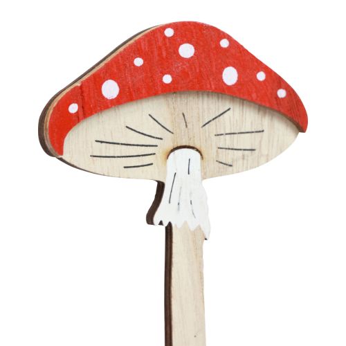 položky Muchomůrka dekorační dřevěné špunty květinové špunty dřevěné 18cm 12 ks