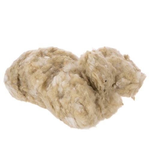 Přírodní béžová ovčí vlna, volná, na tvoření a zdobení, 250 g