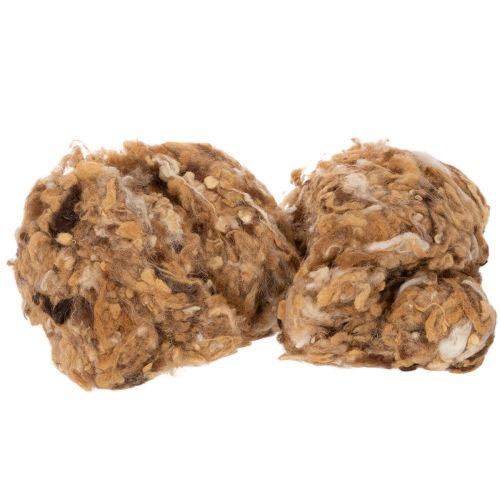 Hnědá melanžová ovčí vlna, přírodní vlna, volná, na tvoření, 250g