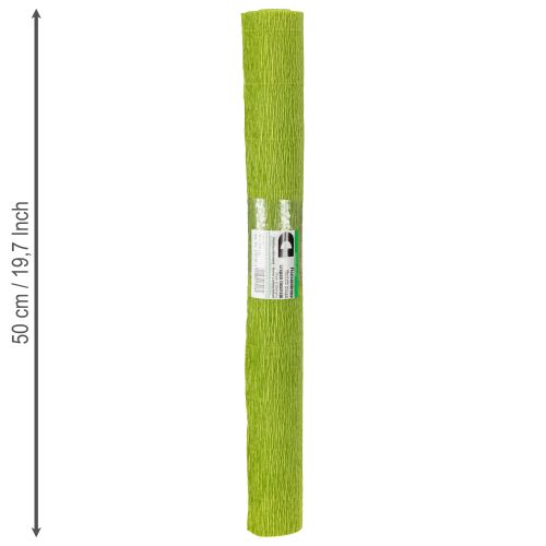 položky Krepový papír na květinářství, květinářský krep, trávově zelený 50×250cm 5 ks