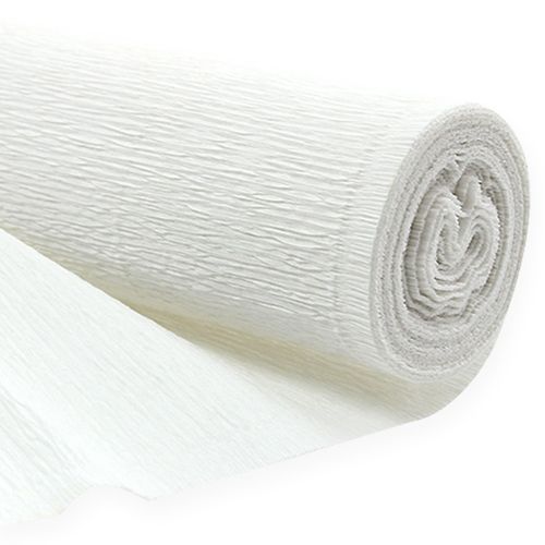 Krepový papír pro květinářství bílý 50×250cm 5ks