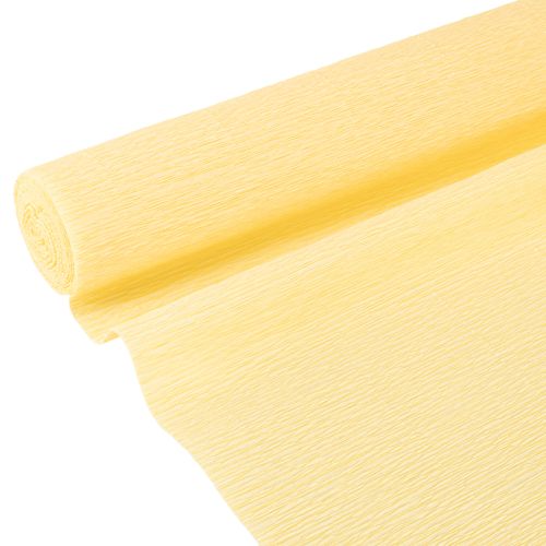 položky Květinářství krepový papír pastelově žlutý 50x250cm