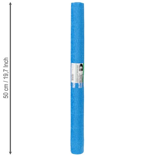položky Krepový papír pro květinářství modrý 50×250cm 5 kusů