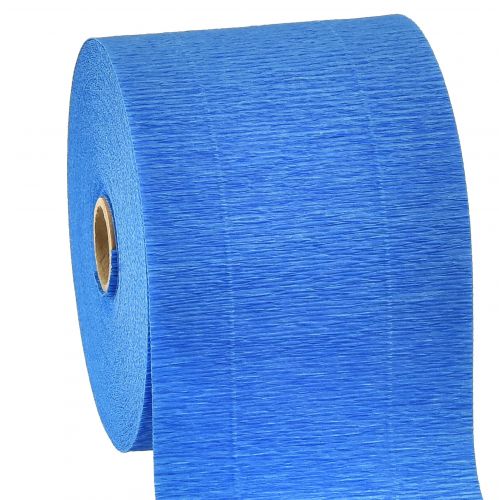 Floristik24 Květina krepová modrá W10cm gramáž 128g/m2 L250cm 2 kusy