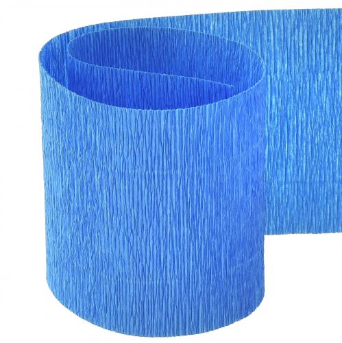 položky Květina krepová modrá W10cm gramáž 128g/m2 L250cm 2 kusy