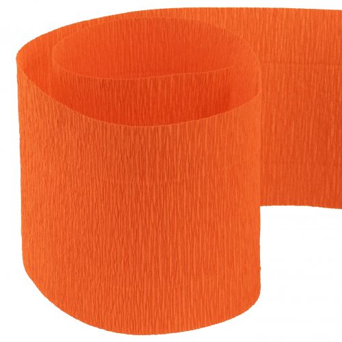 položky Květinový krep oranžový Š10cm gramáž 128g/m2 L250cm 2ks