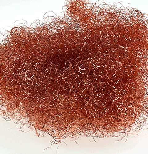 Floristik24 Květina na vlasy Tinsel Copper 50g