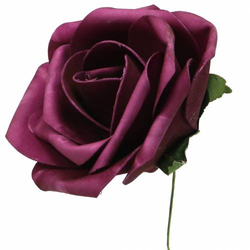 Floristik24 Pěnová růže fialová Ø15cm 4ks