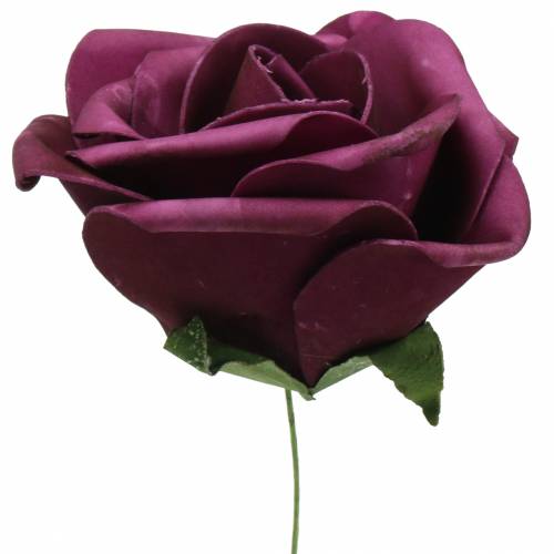položky Pěnová růže fialová Ø15cm 4ks