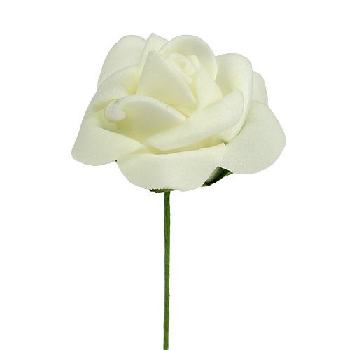 položky Pěnová růže Ø4,5cm Krémová 36str