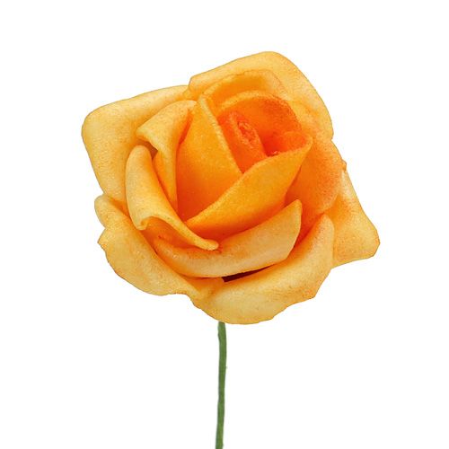 položky Pěnová růže Ø4,5cm meruňka 36str
