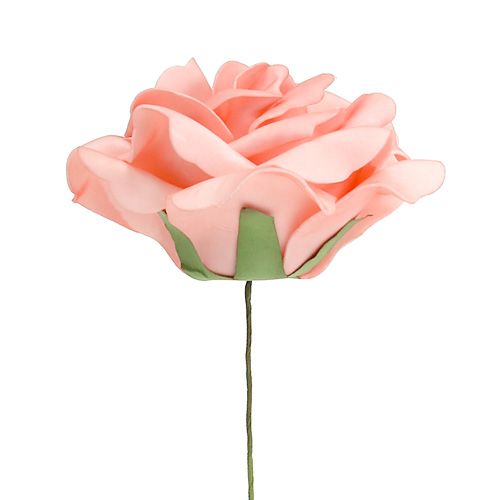 položky Pěnová růže Pěnová růže losos Ø15cm 4ks