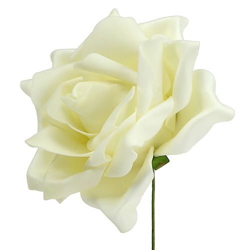 Floristik24 Pěnový růžový krém Ø15cm 4 ks