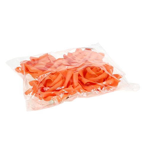položky Pěnové růže oranžové Ø15cm 4 ks