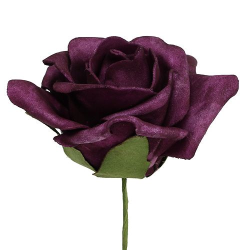 položky Pěnové růže Ø7,5cm Mauve 18 ks