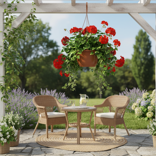 položky Závěsný košík Ø25cm terakota