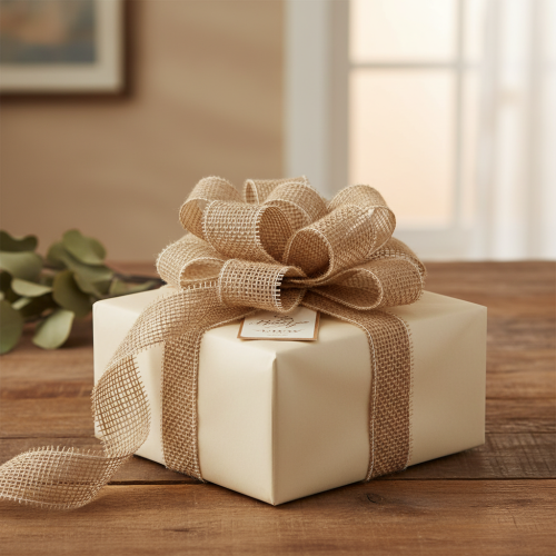 položky Přírodní jutová stuha, šířka 5 cm, délka 40 m