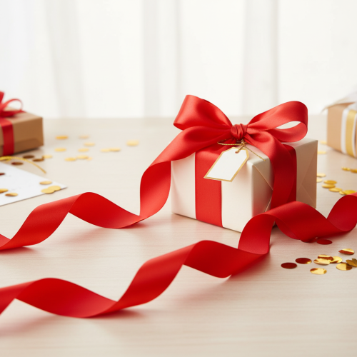 položky Curlingová stuha 50mm 100m červená