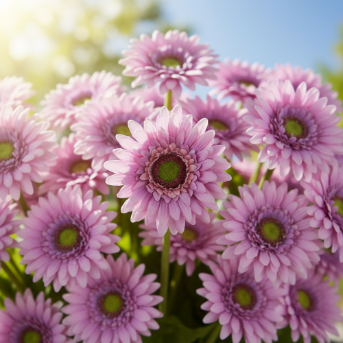 položky Umělé květiny Gerbera Garden Umělé květiny Fialová 47cm