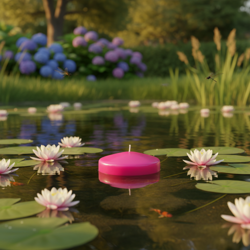 položky Plovoucí svíčka na ozdobu slavnostního stolu všeho druhu, 8 cm, 8 kusů