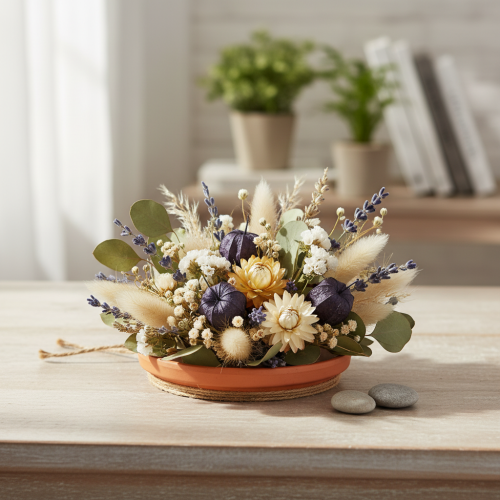 položky Keramický podtácek, dekorativní terakotová miska Ø7,5cm