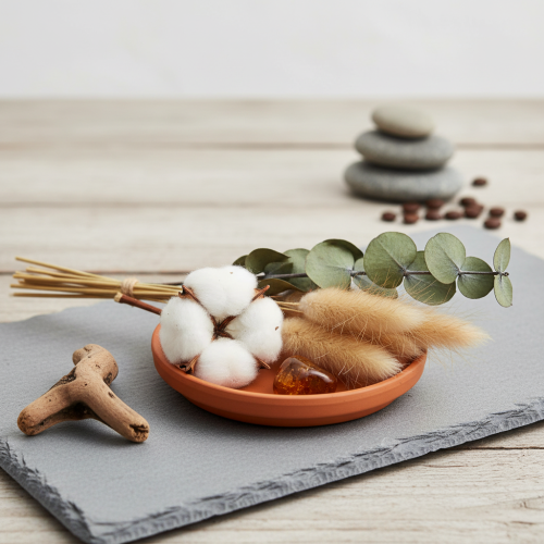 položky Keramický podtácek, dekorativní terakotová miska Ø7,5cm