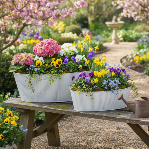 položky Oválná kovová miska v bílé a stříbrné barvě, 32,5 cm/37 cm, sada 2 kusů.