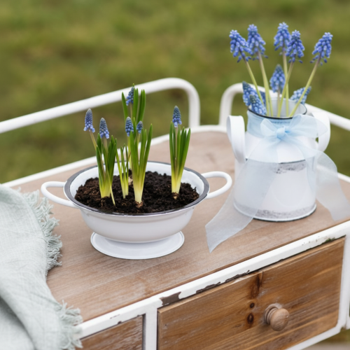 položky Kovová dekorativní miska, bílá a černá, Ø16,5 cm, V6,5 cm, 4 kusy