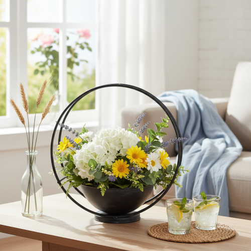 položky Miska s nohou, ozdobný kroužek, kov, antracit, V29 cm, 2 kusy