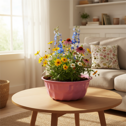 položky Kovová dekorativní miska, forma na pečení, dortová forma Bundt, růžová, Ø23cm, V12cm