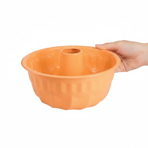 položky Kovová dekorativní forma na pečení Bundt dort oranžová Ø23cm V12cm