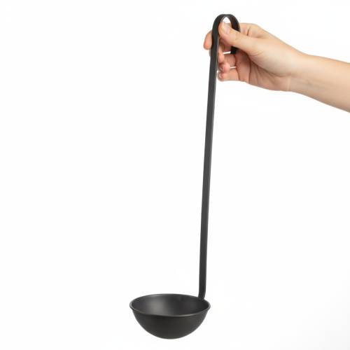 položky Miska na rostliny, dekorativní lopatka, antracitová, Ø12,5 cm, 3 kusy