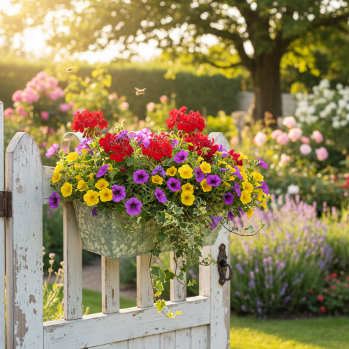položky Květinový truhlík s držákem, balkonový, kovový, 35x15cm, V13cm