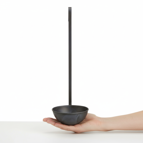 položky Dekorativní květináč s lžící, antracitový, závěsný, Ø16,5 cm, 2 kusy