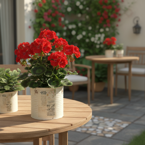 položky Plechový květináč krémový kovový Shabby Chic Ø11cm V10,5cm