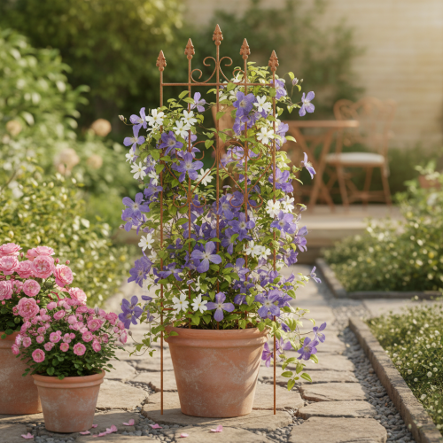 položky Trellis s motivem srdce, lezecká pomůcka v romantickém stylu pro zahradní cesty nebo terasy, 101 cm
