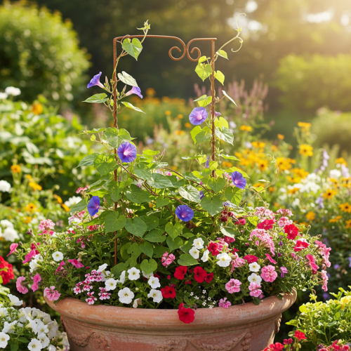položky Trellis, pomůcka pro lezení, zakřivený dekorativní prvek pro květinové záhony a květináče, 75 cm