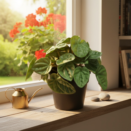 položky Peperomia Green Twist - robustní, dekorativní pokojová rostlina v květináči o průměru 20 cm