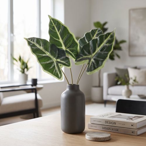 Alocasia Elephant Ear Arrow List umělé rostliny zelené 55cm | Floristik24.cz
