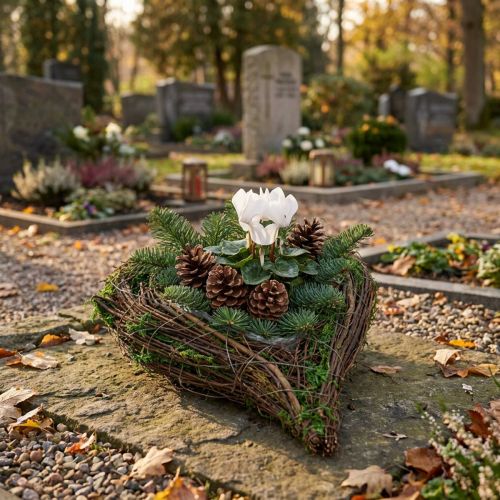 Květináč Srdce révový mech 21 cm x 26 cm V6 cm | Floristik24.cz