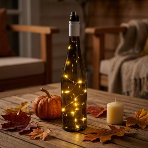 LED světlo na láhev teplá bílá 73cm 15L | Floristik24.cz