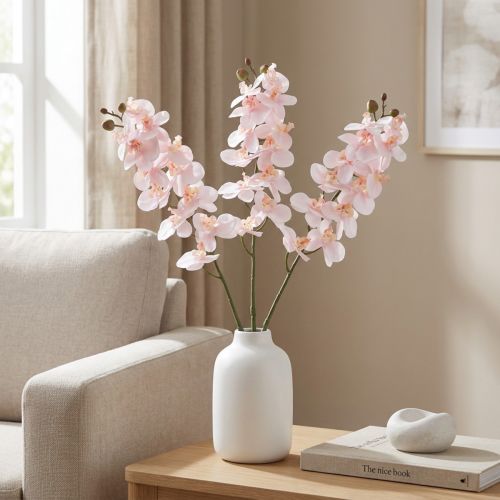položky Umělá orchidej růžová Phalaenopsis Real Touch 58cm
