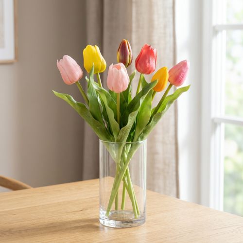 Umělé tulipány, rustikální